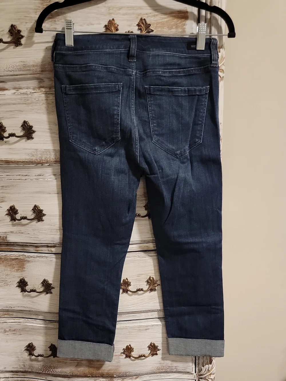 Liverpool Dark Blue Women's Cropped Jeans